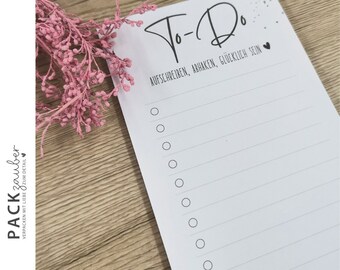 Notepad "To Do - write down, tick off, be happy" | Din long | 50 sheets