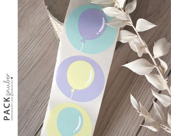 Stickers | Balloons | Happy Birthday | Birthday | Sticker 50 mm