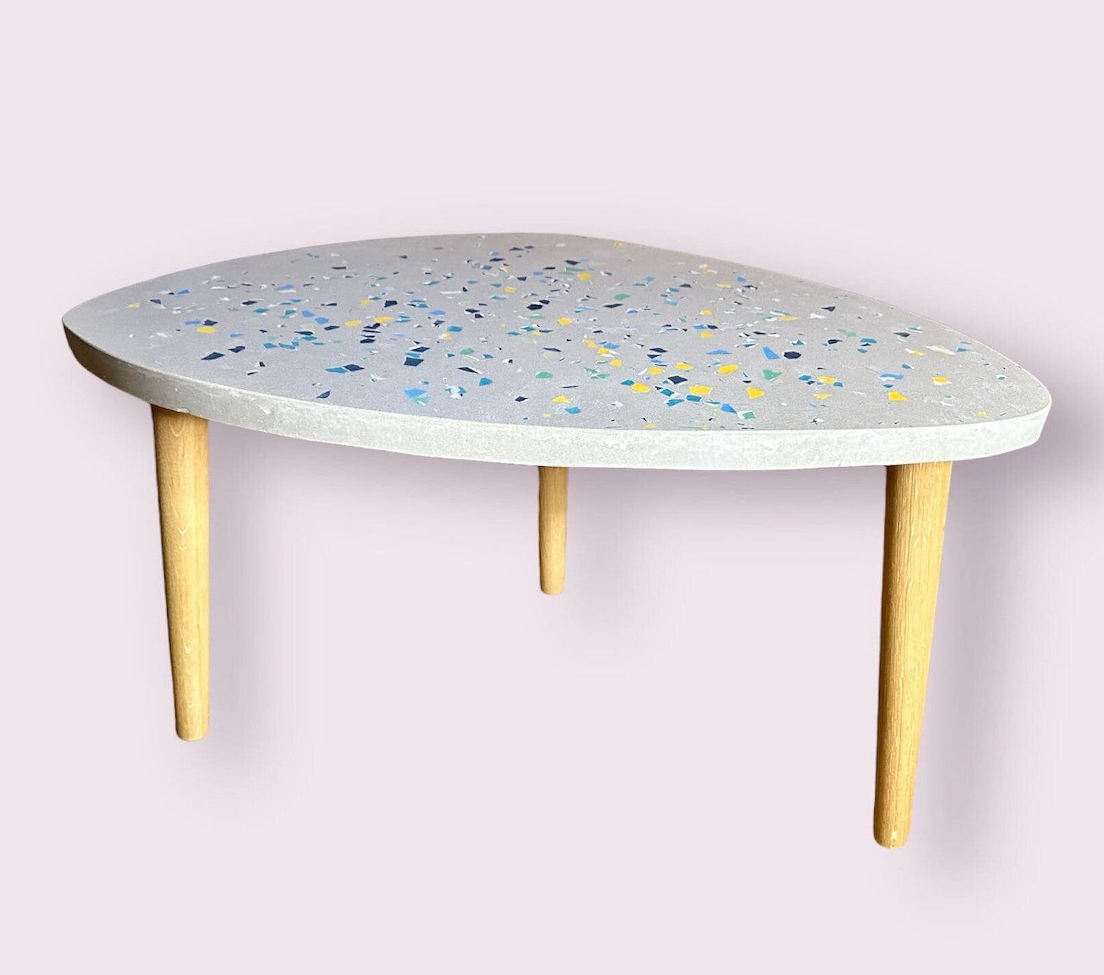 Polished Concrete Terrazzo Side / Coffee Table - Etsy UK