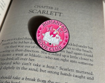 Romantasy Book Club | Book Lover Enamel Badge Gift