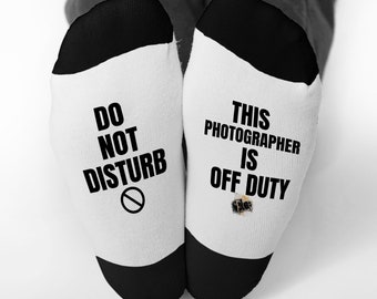 Funny Photographer Socks-Do Not Disturb Socks-Gift For Photographer-Photography Gift-Photographer Gifts-Valentines gift-Birthday Gift