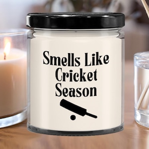 Smells Like Cricket Season, Cricket Lovers Gifts, Cricket Gifts, Cricket Candle, Sport Candle, Cricket Fan Gift, Cricket Themed Decor