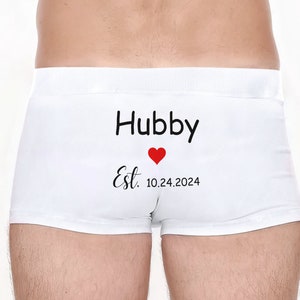 Groom Boxers-Husband boxers-Personalized Boxers For Men-Custom Underwear Gift for Husband-Husband Christmas Gift-Funny Custom Underwear