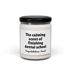 Dentist Graduation Gift, Dental School Graduation, Personalized Dentist Graduation Candle, Dental Student ,Dentist Gift, Dental Grad Present image 4