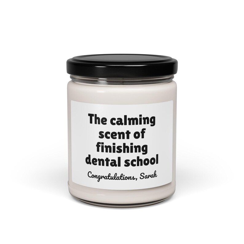 Dentist Graduation Gift, Dental School Graduation, Personalized Dentist Graduation Candle, Dental Student ,Dentist Gift, Dental Grad Present image 4