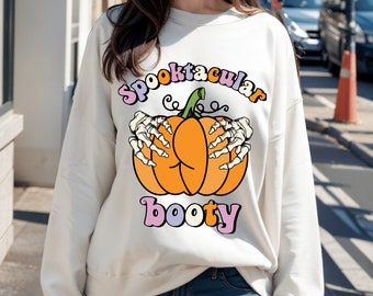 Pumpkin Halloween Sweatshirt, Skeleton hand Sweatshirt Halloween Sweatshirt Plus Size, Halloween skeleton shirt Skeleton pumpkin sweatshirt