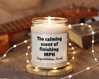 MPH graduation gift, MPH gift, MPH candle, Custom MPh graduate gift, Master of Public Health Gifts, MPh grad gift, Public Health Nurse Gift