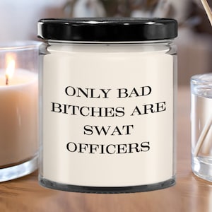 Swat Officer Gift, Funny Candle Gift, Gift idea for SWAT Officer, Swat Graduation Ceremony Gift, Law Enforcement Gift, Police Academy Gift