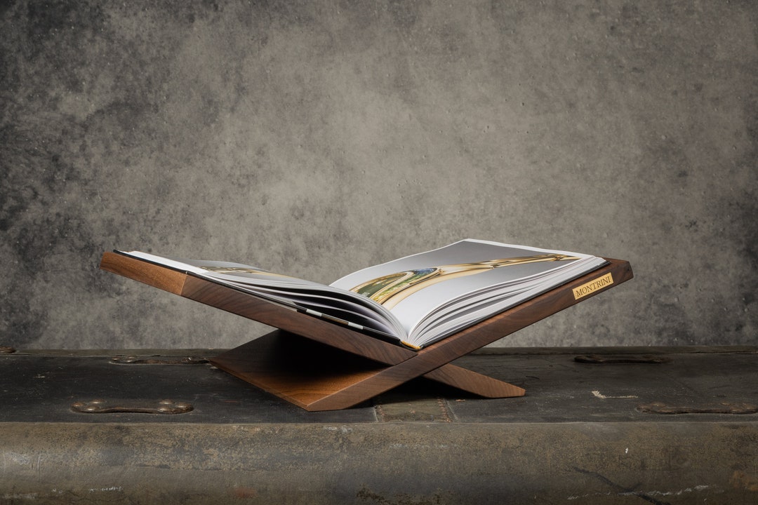 Open Book Stand Wood Open Book Display X Book Stand Recipe Etsy