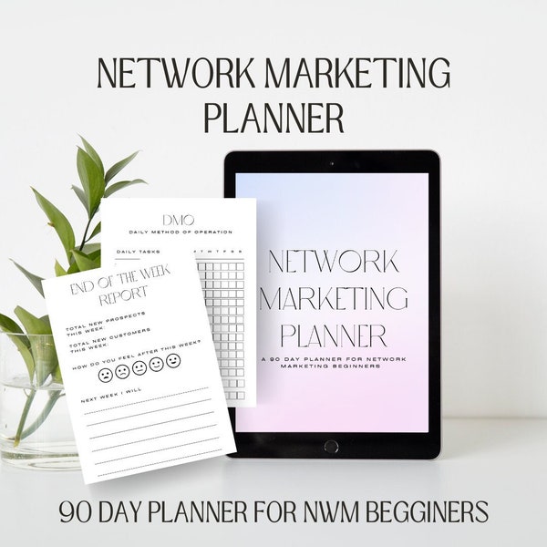 Network Marketing Planner - Digital Planner - Gratitude - Journal - Direct Sales - DMO - MLM Planner - MLM - dmo tracker