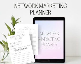 Network Marketing Planner - Digital Planner - Gratitude - Journal - Direct Sales - DMO - MLM Planner - MLM - dmo tracker