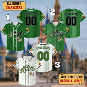 Personalized Rex Disney Toy Story Baseball Jersey, Custom Disneyland Baseball Team Outfit, Toy Story Jersey Gift, Gift For Disney Fan 2025