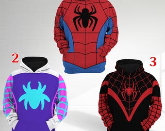 Spidey And Amazing Friends Halloween Costume 3D Hoodie Sweatpants, Gwen Stacy Spidey Spin Superhero Cosplay Shirt, Disney Birthday Kid Gift