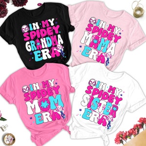 Personalized In my Spidey Mom Era Shirt, Ghost Spider Hero Shirt, Funny Mother's Day Gift For Mom, Spidey Women Shirt, Mom Birthday Gift RE