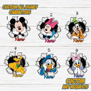 Custom Mickey And Friends Magnet, Disney Cruise Door Magnet, Fabulous Mickey Minnie Pluto Donald Daisy Pluto Magnet Room Decor