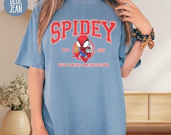 Chemises assorties Spidey et ses incroyables amis, chemises de vacances en famille Avengers, t-shirt araignée fantôme, sweat-shirt Spiderman, t-shirt super-héros