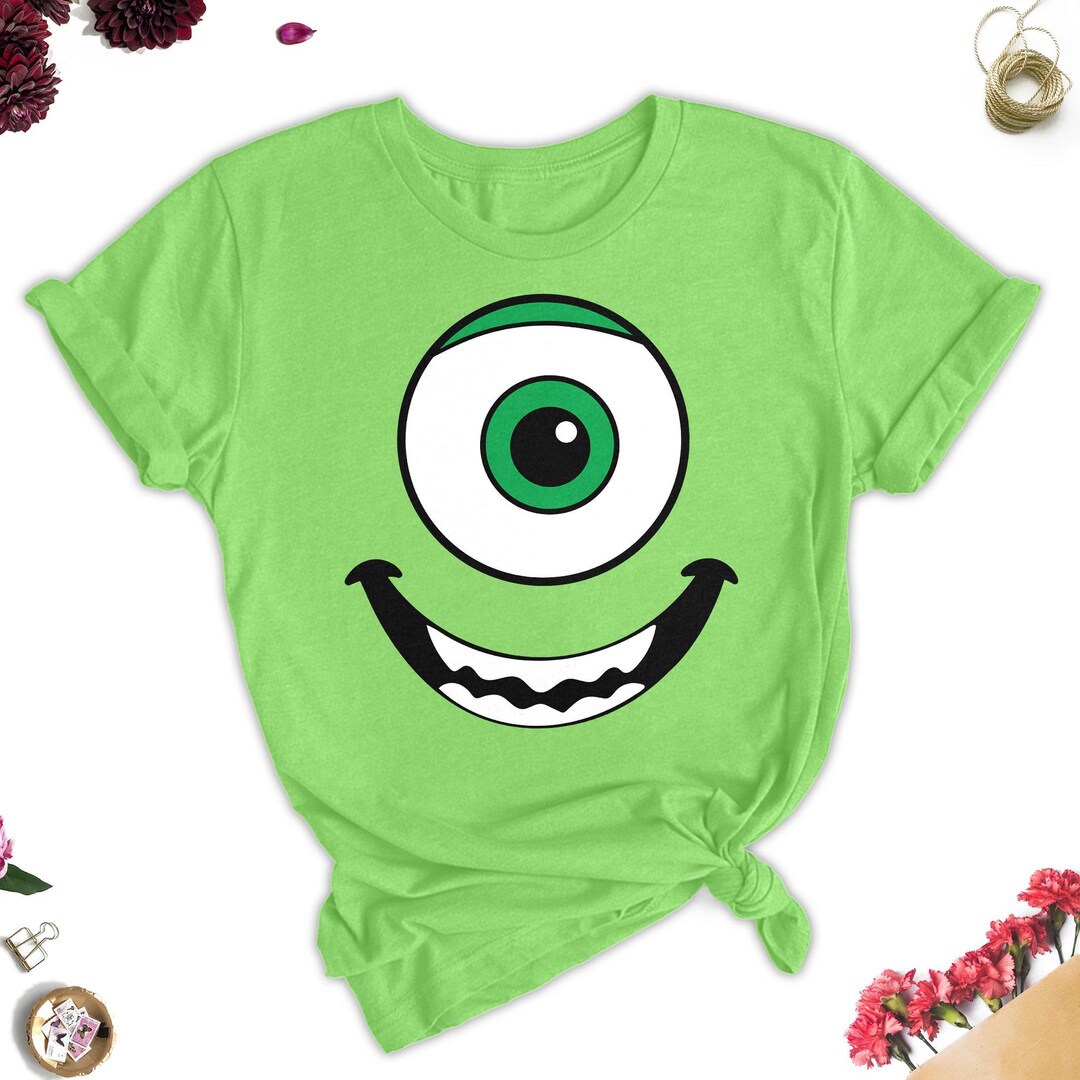 Pixar Monsters Inc Mike's Eyeball Women's Racerback Tank Top - Soft, Cute Graphic Tee For Fans, Printed In USA - View #5