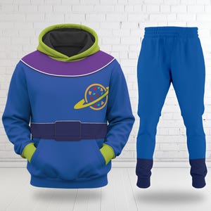 Alien Toy Story Halloween Costume All Over Print Hoodie, Three Eyes Aliens Inspired Cosplay Costume Sweatshirt, 3D Halloween Party Outfit