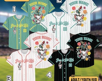 Personalized Pua And Hei Hei Floral Baseball Jersey, Custom DN Moana Baseball Jersey, DN Land Trip Family Shirt, DN Friends Tee