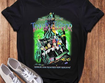 The Twilight Zone Tower Of Terror Shirt, Tower of Terror Ride Shirt, Mickey Not So Scary, Horror Halloween Shirt, Retro Mickey Ghost Shirts