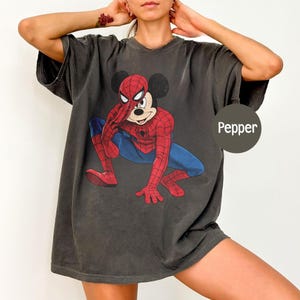 Mickey Spider Shirt, DN Spiderman Tee, Shirt For Spiderman Fan, DN Land Trip Shirt, Marvel Superhero Birthday Boy T-Shirt bild 9