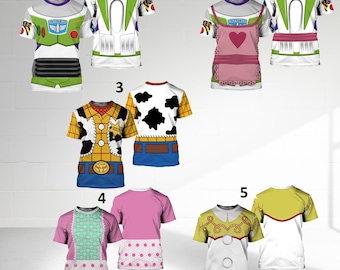 Toy Animated Characters Shirt, Toy Costume Cosplay 3D T-Shirt, Halloween Costume For Family Group T Shirt, Toy Shirt For Couple
