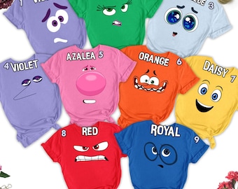 Joy Inside Out Halloween Costume, Inside Out Shirt, Inside Out Family Matching Tee, Inside Out Characters Shirt, Inside Out 2 Movie Gift
