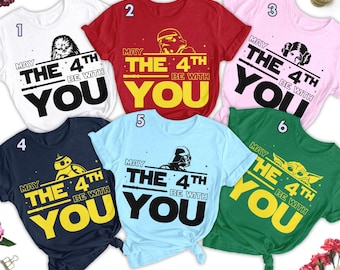 May The 4th Be With You Matching Shirt, May The Fourth Vacation Family Shirt, Galaxy Hero Group Matching Tee, Star Wars Day Gift RE