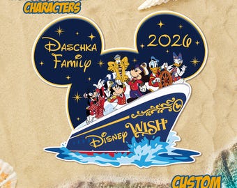 Imán personalizado de crucero de Disney, imán para puerta de crucero de Mickey Disney, imán de tripulación de Mickey Minnie y sus amigos, decoración de crucero