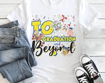 Toy To Graduation and Beyond Shirt, Toy Team Graduation Party T-Shirt, Lightyear Grad Hoodie, Senior Story 2024 Trip, Class Of 2024 Outfit