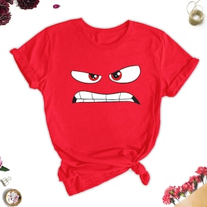 Anger Inside Out Halloween Costume, Inside Out Shirt, Inside Out Family Matching Tee, Inside Out Characters Shirt, Inside Out 2 Movie Gift