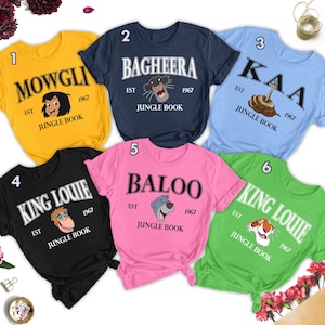 The Jungle Shirt, Jungle Cartoon Character Est Group Sweatshirt, Custom Jungle Movie Matching Shirts For Family Trip, Kid Birthday Gift RE