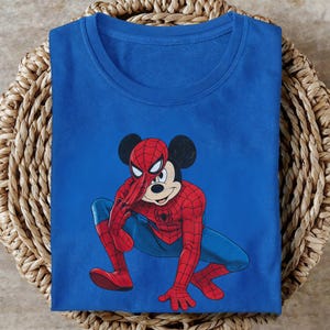 Mickey Spider Shirt, DN Spiderman Tee, Shirt For Spiderman Fan, DN Land Trip Shirt, Marvel Superhero Birthday Boy T-Shirt bild 3