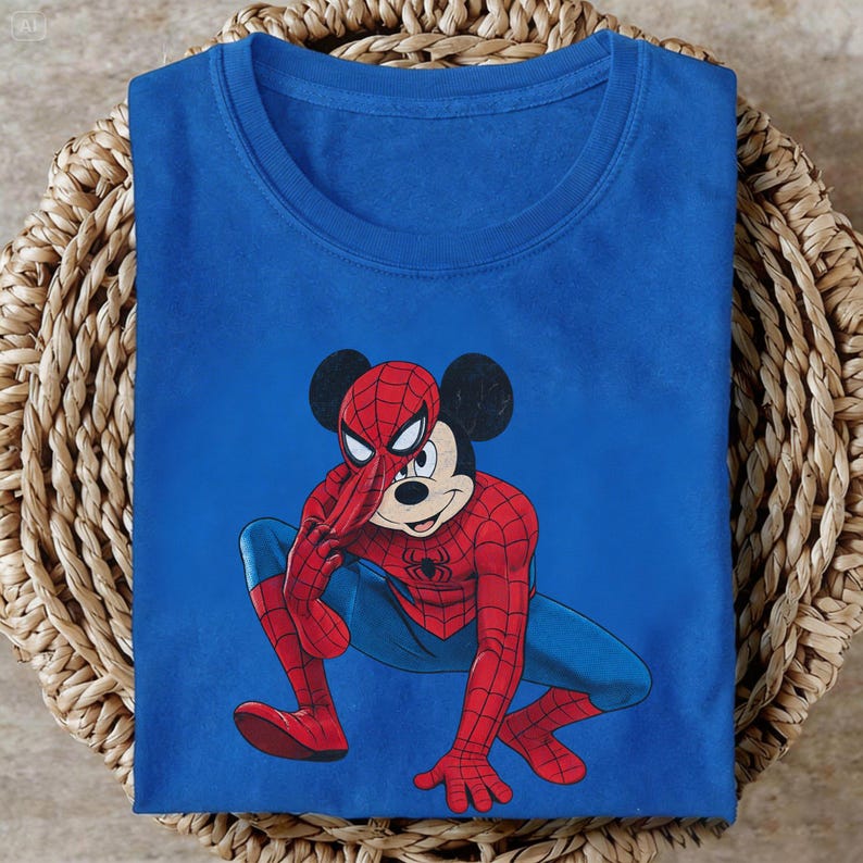 Mickey Spider Shirt, DN Spiderman Tee, Shirt For Spiderman Fan, DN Land Trip Shirt, Marvel Superhero Birthday Boy T-Shirt bild 3
