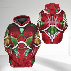 Iron Man Inspired Suit Costume Hoodie, Iron Man Cosplay Costume 3D Sweatshirt, Super Hero All Over Print Hoodie, Iron Man Halloween Outfit