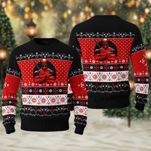 Deadpool Ugly Christmas Sweater, Superhero Ugly Christmas Sweatshirt, Deadpool Xmas Holiday Sweater, Christmas Gift for Men Women Kid