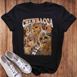 Funny Chewbacca Homage Shirt, Star Wars Movie T-Shirt Chewbacca Bootleg Graphic Tee, Space Chewbacca Unisex T-Shirt, Galaxy Movie Gift