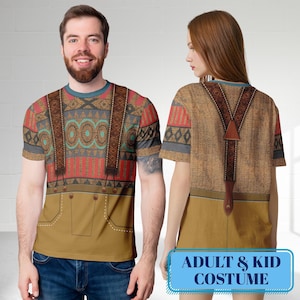 Shopkeeper Character Costume Cosplay 3D T-Shirt, Halloween Costume Shirt For Men, Halloween Matching Family/ Group All Over Print Shirt