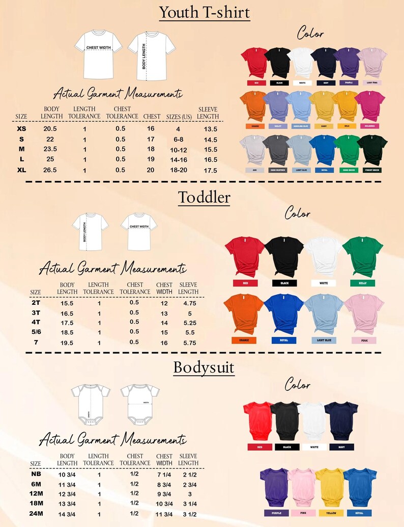a poster with different types of shirts on it