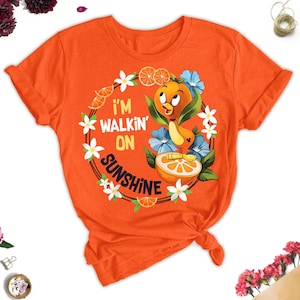 I’m Walking On Sunshine Shirt, Disneyland Trip Orange Bird Shirt, Orange Bird Inspired Cosplay, Epcot Flower And Garden Festival Summer Tee