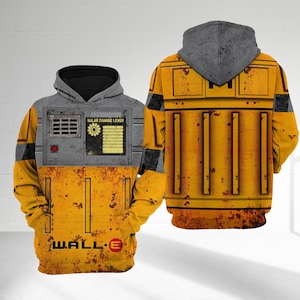 Wall-E Fictional Galaxy Robot 3D T-Shirt, Halloween Costume For Family Group Hoodie, Robot Cosplay Party Costume Gift For Movie Lover