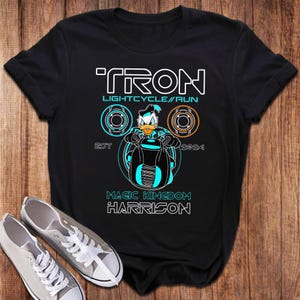 Tron Lightcycle Run DN Shirt, Tron Mickey and Friends Matching Tee, Tron Bike Shirt, Tron Lightcycle Magic Kingdom Matching Group Shirt image 3