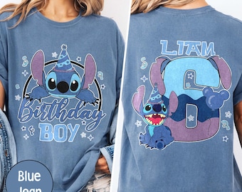 Personalized Stitch Birthday Boy Tee, DN Birthday Kid Shirt, DN Kids Birthday Trip Tee, Stitch Party T-Shirt, Birthday Boy Tee