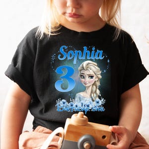 Personalized Frozen Birthday Shirt, Custom Elsa Birthday Family Shirts, Frozen Custom Shirt, Frozen Family Party Tee, Frozen Birthday Tee
