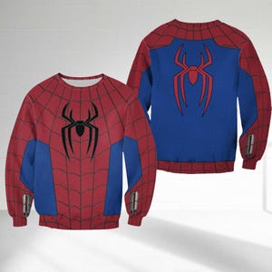 Marvel Spider-Man New Suit Halloween Costume Shirt, Spider Man Inspired Suit Cosplay Shirt, Spider Man Brand New Day All Over Print Shirt image 3