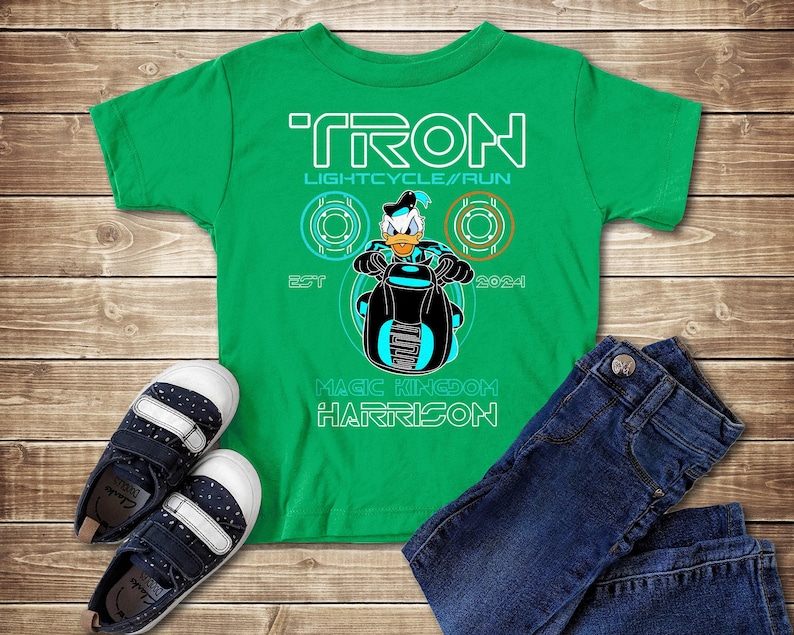 Tron Lightcycle Run DN Shirt, Tron Mickey and Friends Matching Tee, Tron Bike Shirt, Tron Lightcycle Magic Kingdom Matching Group Shirt image 2