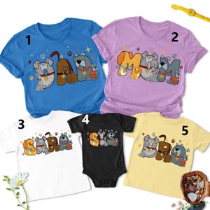 Personalized Lady And The Tramp Characters Shirt, Custom Cartoon Dog Couple Matching Tee, Magic Kingdom Movie Tee, Family Party Theme Gift