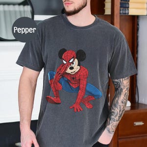 Mickey Spider Shirt, DN Spiderman Tee, Shirt For Spiderman Fan, DN Land Trip Shirt, Marvel Superhero Birthday Boy T-Shirt bild 7