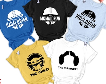 Dadalorian Momalorian The Child Family Matching Shirt, Mandalorian Grogu Boba Fett Tee, This Is The Way Star Was Mothers/Fathers Day Gift RE