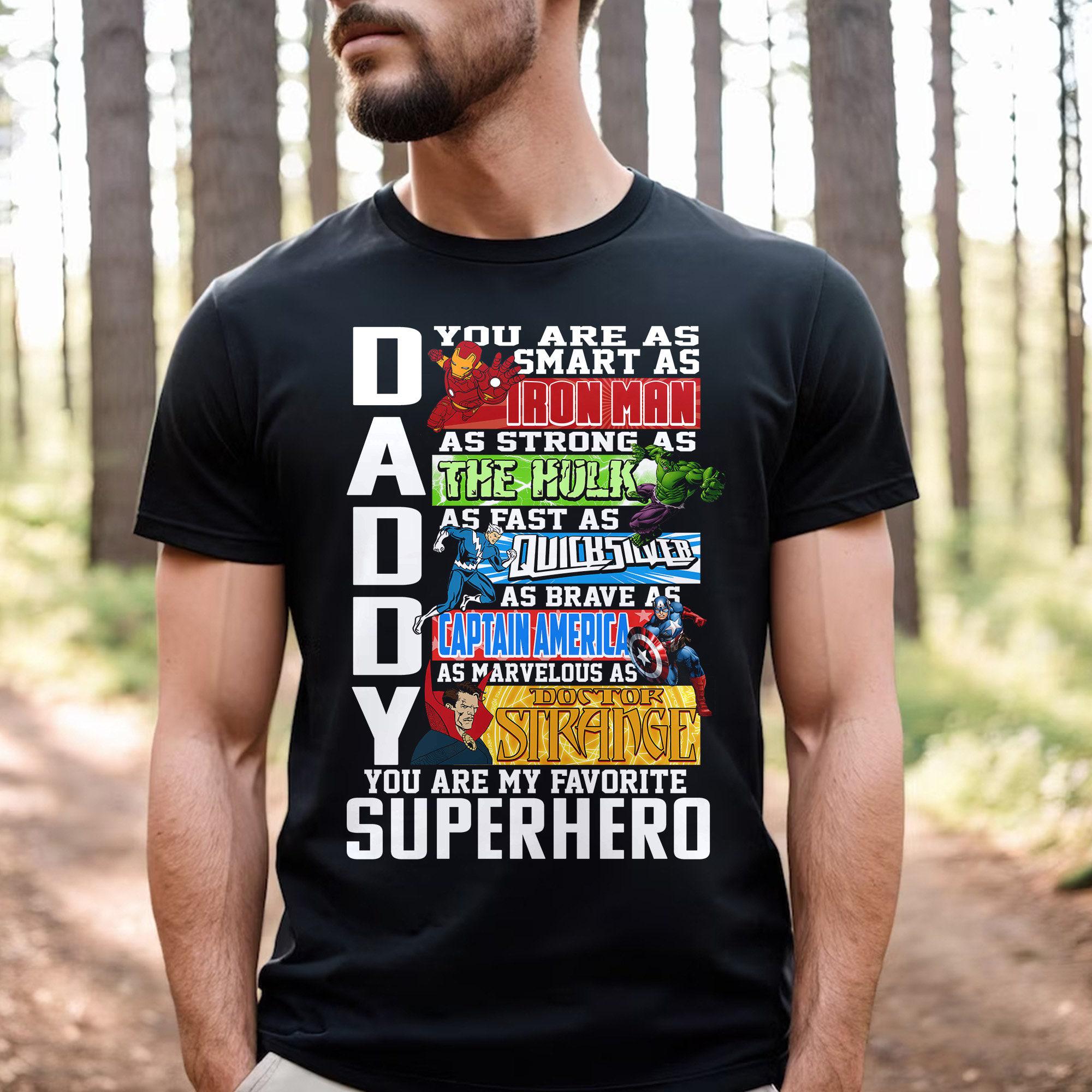 Daddy Superhero Shirt, Marvelous Dad Birthday Gift, Avengers Men Daddy Shirt, Super Dad Hoodie, Best Dad Ever Tee, Father's Day Shirt RE